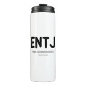 ENTJ - Decisive Leader (zwart) Thermosbeker (Voorkant)