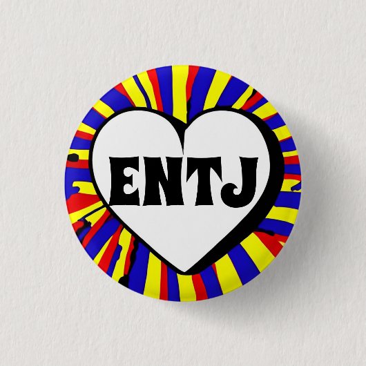ENTJ MBTI 3 Cm Round Badge Ronde Button 3,2 Cm (Voorkant)