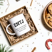 ENTJ MBTI Funny Quote met Black Text Coffee Mok