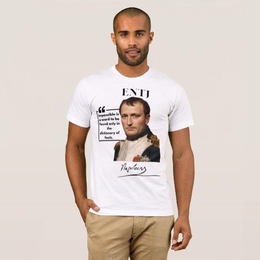 ENTJ T-Shirt Napoleon Bonaparte (Voorkant volledig)