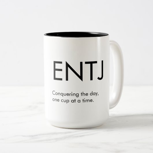 ENTJ Verovering dag Mok Gift (Voorkant rechts)