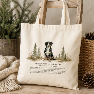 Entlebucher Berghond Aquarel Ras Citaat Tote Bag