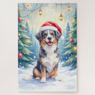 Entlebucher Berghond Besneeuwd Bos Sinterklaas Legpuzzel