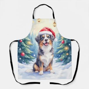 Entlebucher Berghond Besneeuwd Bos Sinterklaas Schort