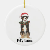 Entlebucher Berghond Kerstmis Keramisch Ornament (Achterkant)