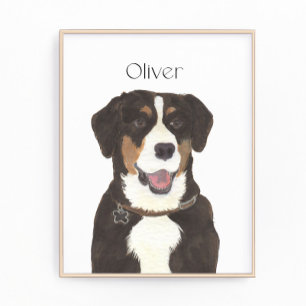 Entlebucher Berghond Kunst Foto Afdruk