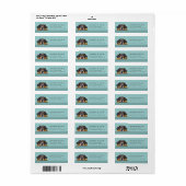 Entlebucher Berghond Retouradreslabels Etiket (Full Sheet)