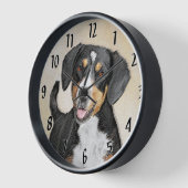 Entlebucher Berghond Schilderij Originele Hond Kun (Hoek)