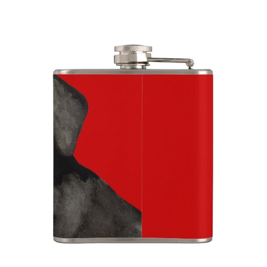 Entlebucher-kleurenblok Heupfles (Achterkant)