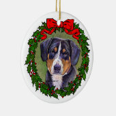Entlebucher Mountain Dog Art van Glenda Harlan Keramisch Ornament (Rechts)