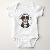 Entlebucher Mountain Dog Big Sister Romper (Voorkant)