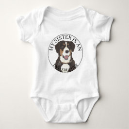 Entlebucher Mountain Dog Big Sister Romper