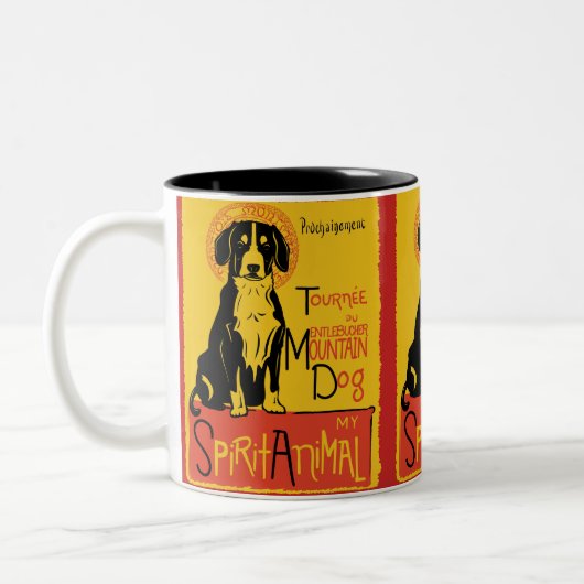 Entlebucher Mountain Dog Cute Dog Coffee Mok (Links)