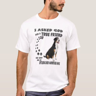 Entlebucher Mountain Dog Gezegde mam Papa Print Se T-shirt
