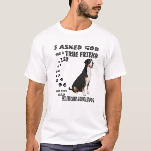 Entlebucher Mountain Dog Gezegde mam Papa Print Se T-shirt (Voorkant)