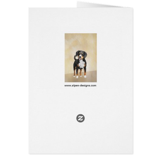 Entlebucher Mountain Dog schilderen - Originele ku (Achterkant)