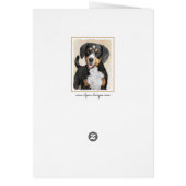 Entlebucher Mountain Dog schilderen - Originele ku (Achterkant)