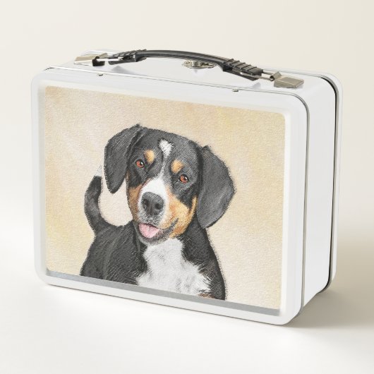 Entlebucher Mountain Dog schilderen - Originele ku (Achterkant)