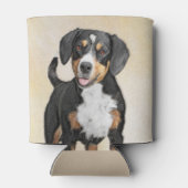 Entlebucher Mountain Dog schilderen - Originele ku Blikjeskoeler (Achterkant)