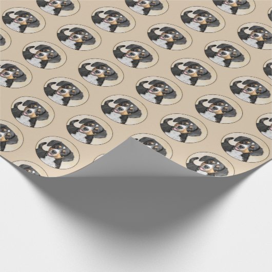 Entlebucher Mountain Dog schilderen - Originele ku Cadeaupapier (Hoek)