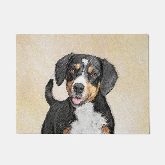 Entlebucher Mountain Dog schilderen - Originele ku Deurmat (Voorkant)
