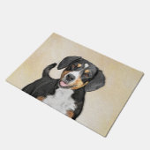 Entlebucher Mountain Dog schilderen - Originele ku Deurmat (Schuin)