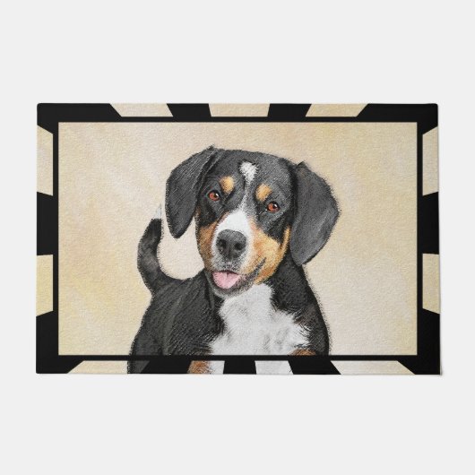 Entlebucher Mountain Dog schilderen - Originele ku Deurmat (Voorkant)