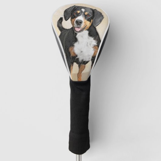 Entlebucher Mountain Dog schilderen - Originele ku Golfheadcover (Voorkant)