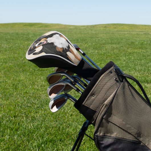 Entlebucher Mountain Dog schilderen - Originele ku Golfheadcover (Insitu)