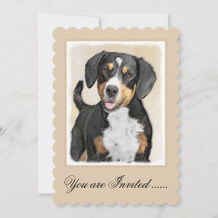 Entlebucher Mountain Dog schilderen - Originele ku Kaart
