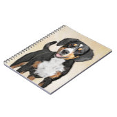 Entlebucher Mountain Dog schilderen - Originele ku Notitieboek (Linkerzijde)