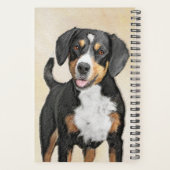 Entlebucher Mountain Dog schilderen - Originele ku Planner (Achterkant)