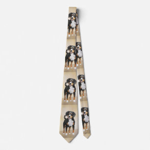 Entlebucher Mountain Dog schilderen - Originele ku Stropdas