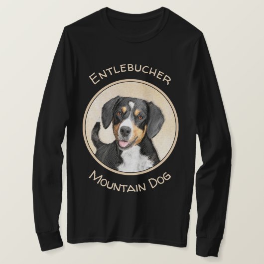 Entlebucher Mountain Dog schilderen - Originele ku T-shirt (Design voorkant)