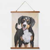 Entlebucher Mountain Dog schildert originele hondk Hangend Wandkleed (Voorkant)