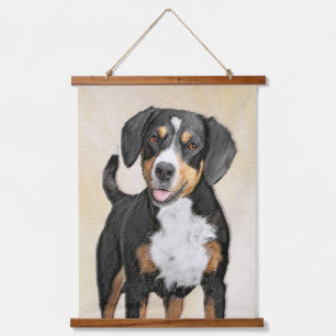 Entlebucher Mountain Dog schildert originele hondk Hangend Wandkleed