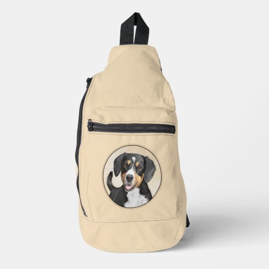 Entlebucher Mountain Dog schildert originele hondk Sling Bag (Voorkant)
