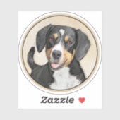 Entlebucher Mountain Dog schildert originele hondk Sticker (Vel)