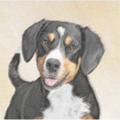 Entlebucher Mountain Dog schildert originele hondk Sticker (Voorkant)