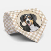Entlebucher Mountain Dog schildert originele hondk Stropdas (Opgerold)