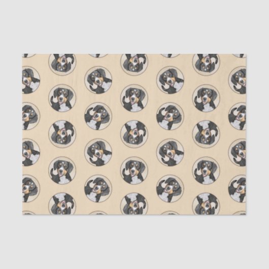 Entlebucher Mountain Dog schildert originele hondk Tissuepapier (Voorkant)