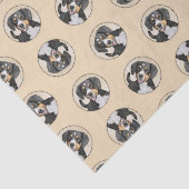 Entlebucher Mountain Dog schildert originele hondk Tissuepapier (Detail)