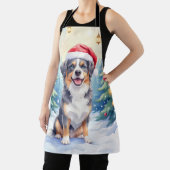 Entlebucher Mountain Dog Snowy Forest Santa Schort (Insitu)