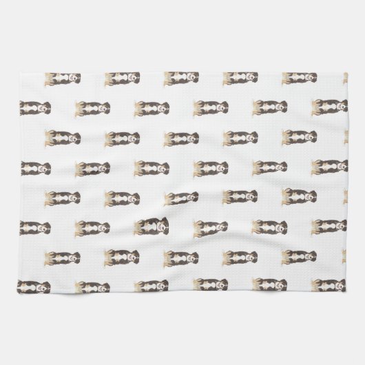 Entlebucher Mountain Dog Theedoek (Horizontaal)