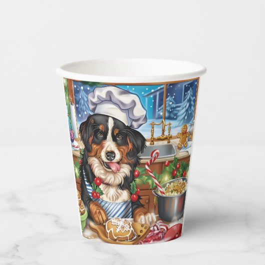 Entlebucher Mountain Holiday Baking: feestelijk Papieren Bekers (Voorkant)