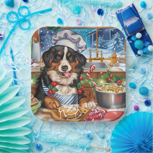 Entlebucher Mountain Holiday Baking: feestelijk Papieren Bordje (Feest)