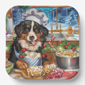 Entlebucher Mountain Holiday Baking: feestelijk Papieren Bordje (Voorkant)