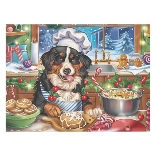 Entlebucher Mountain Holiday Baking: feestelijk Tafelkleed (Voorkant (Horizontaal))