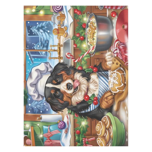 Entlebucher Mountain Holiday Baking: feestelijk Tafelkleed (Voorkant)