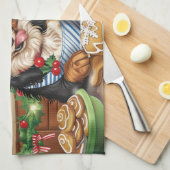 Entlebucher Mountain Holiday Baking: feestelijk Theedoek (Quarter Fold)